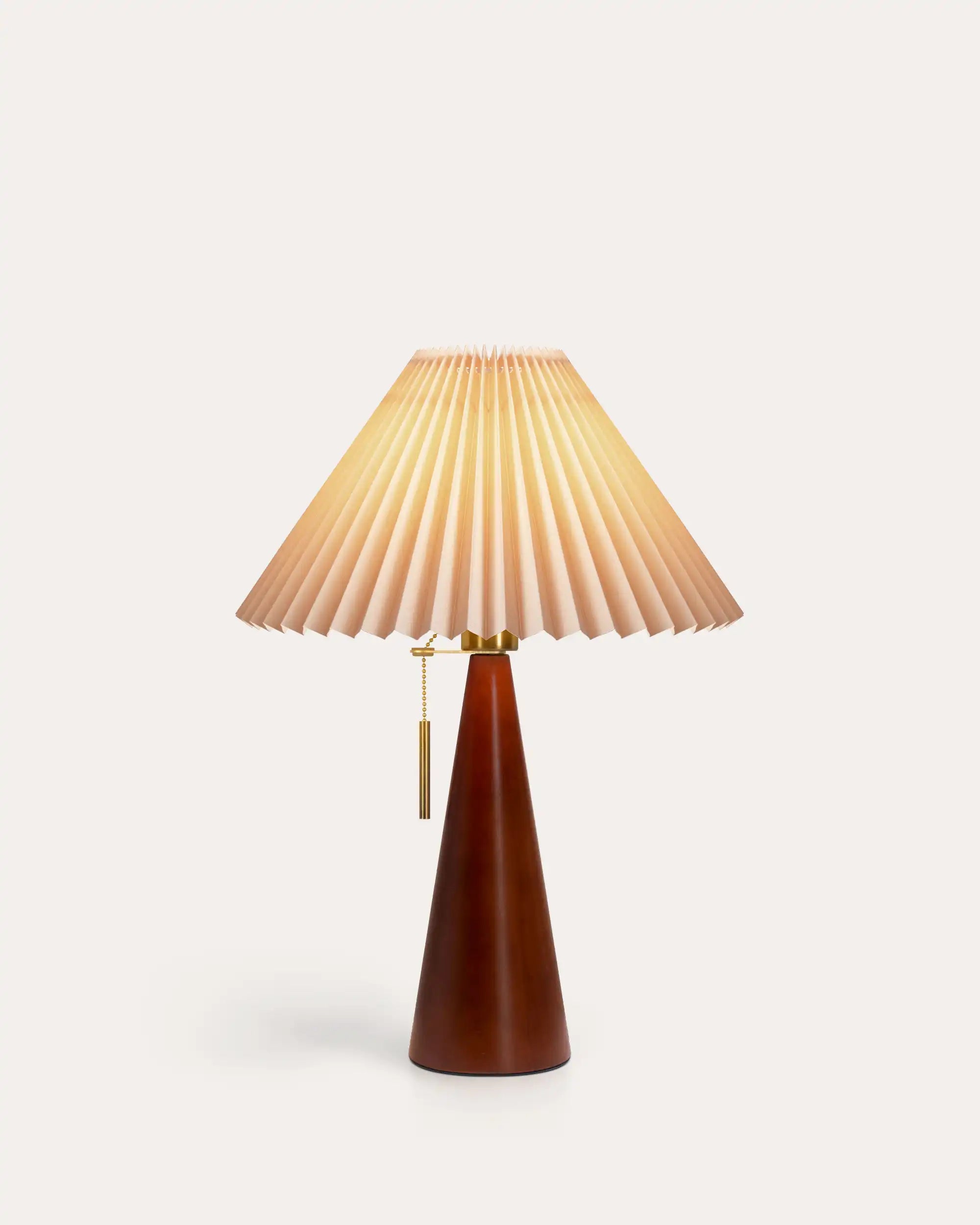 Aurelia Oak Pleat Table Lamp